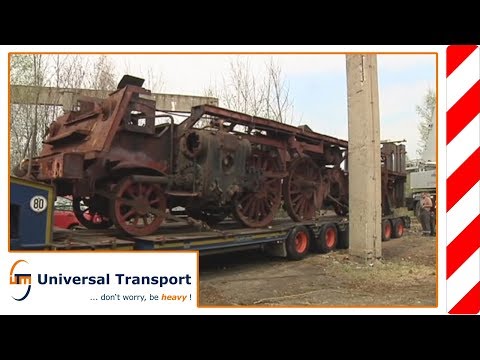 Universal Transport - Transport of a steam locomotive